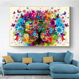 Tableau Arbre de Vie Multicolore