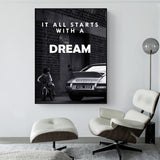 tableau deco moderne noir et blanc