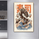 Tableau Dragon Japonais