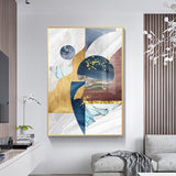 tableau abstrait forme géométrique