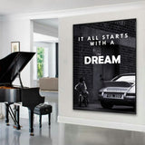 deco tableau noir et blanc