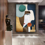 Tableau Abstrait Forme Géométrique