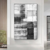 Tableau Noir et Blanc Abstrait