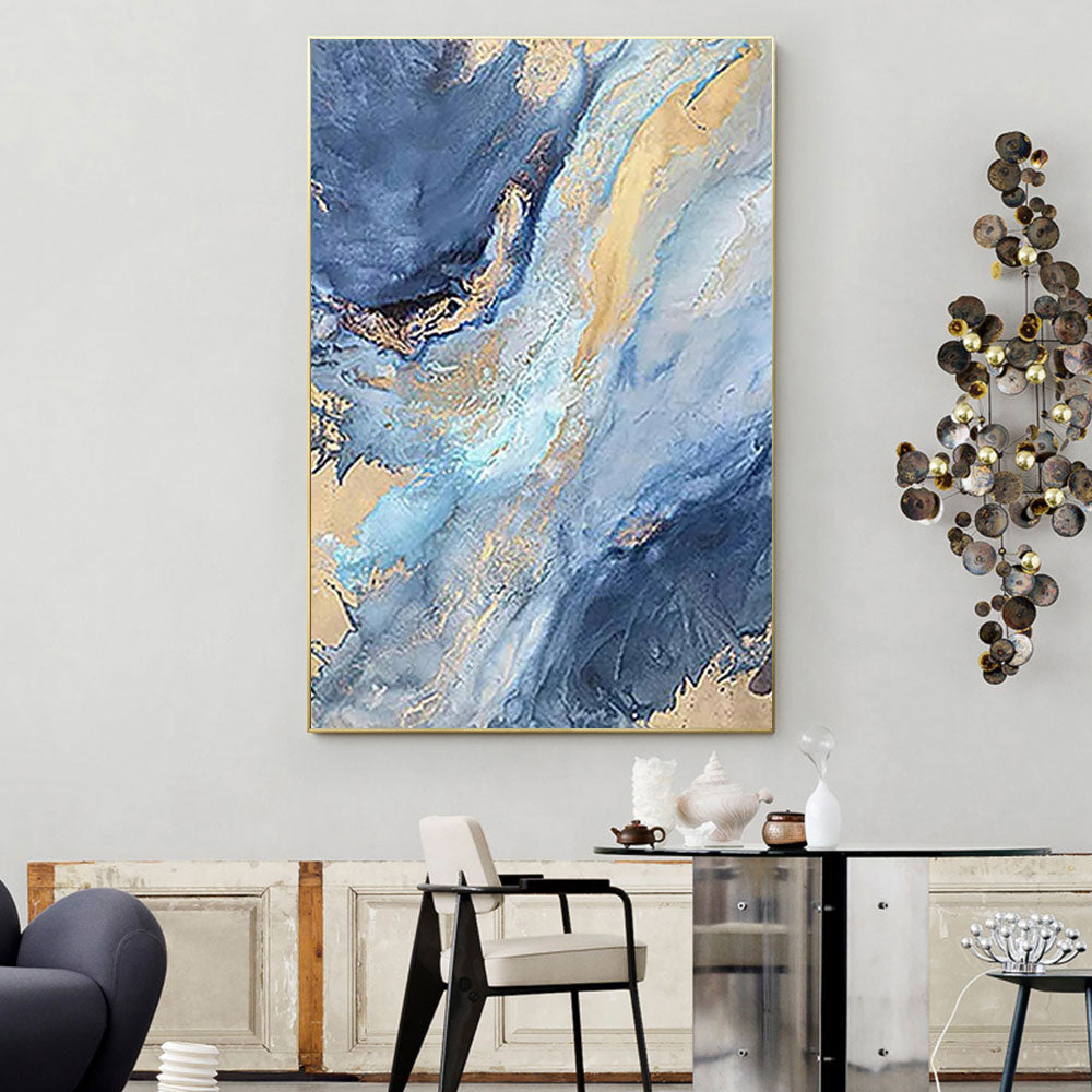 Luxe Bleu Or Papillon Impression Sur Toile Affiche Decoration Murale Luxe Bleu Or Papillon Impression Sur Toile Affiche Decoration Murale