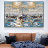 tableau mer abstrait