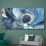 abstrait tableau bleu canard