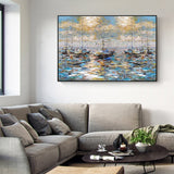 tableau abstrait mer