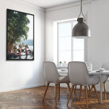 Tableau bambou et dragon