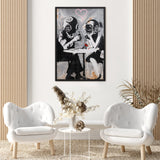 Tableau bansky les scaphandriers