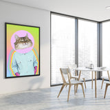 Tableau chat design en balade