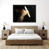 Tableau chat rigolo et lampe