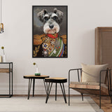 Tableau chien habillé général