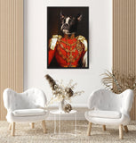 Tableau chien habillé lord