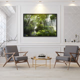 Tableau jungle ambiance brumeuse