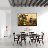 Tableau jungle ancien