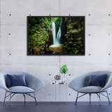 Tableau tropical la cascade