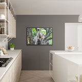 Tableau Eléphant Relief Bouche Ouverte