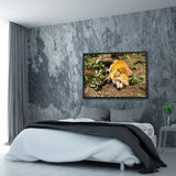 Tableau Enfant Renard Endormi