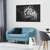 Tableau  Lapin Noir et Blanc