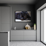 Tableau  Panthère Noire Allongée