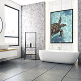 Tableau Tortue de Mer à la Cool