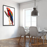 Tableau avec Perroquet Multicolore