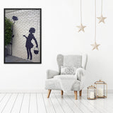 tableau banksy camera verte