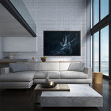 Tableau Cerf Noir et Blanc