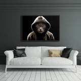 tableau chat contemporain gangster