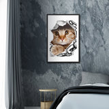 tableau chat enfant surprise