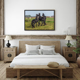 Tableau Cheval Noir en Réunion