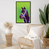 Tableau Cheval Pop Art Vert