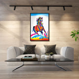 Tableau Cheval Pop Art Moderne