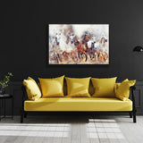 Tableau Chevaux Stylisés au Galop