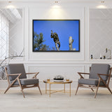 Tableau Chimpanzé Sur Sa Branche