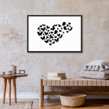 Tableau coeur papillon
