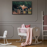 Tableau Eléphant Trompe en l'air Haute