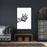 Tableau Girafe  Noir et Blanc