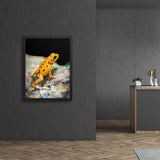 Tableau Grenouille Orange Safran