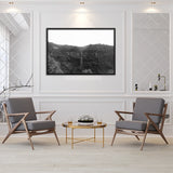tableau jungle noir et blanc amazonie