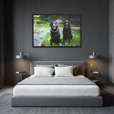 Tableau Labradors Noirs