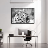 Tableau Léopard Monochrome