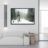 Tableau Léopard dans la Neige