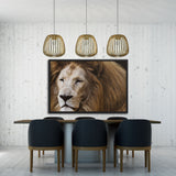 Tableau Lion Abstrait