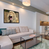 Tableau Lion qui Baille