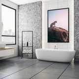 Tableau Panthère sur son Rocher