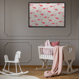 Tableau Peinture Flamant Rose