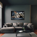 Tableau photo chat de profil