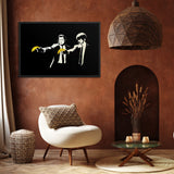 Tableau street art banksy pulp fiction