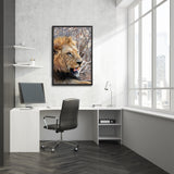 Tableau Tête de Lion Couleur Nature